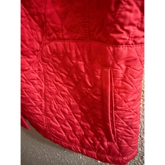 Talbots Womens Red/Pink Quilted Vest Size Medium - Picture 4 of 7